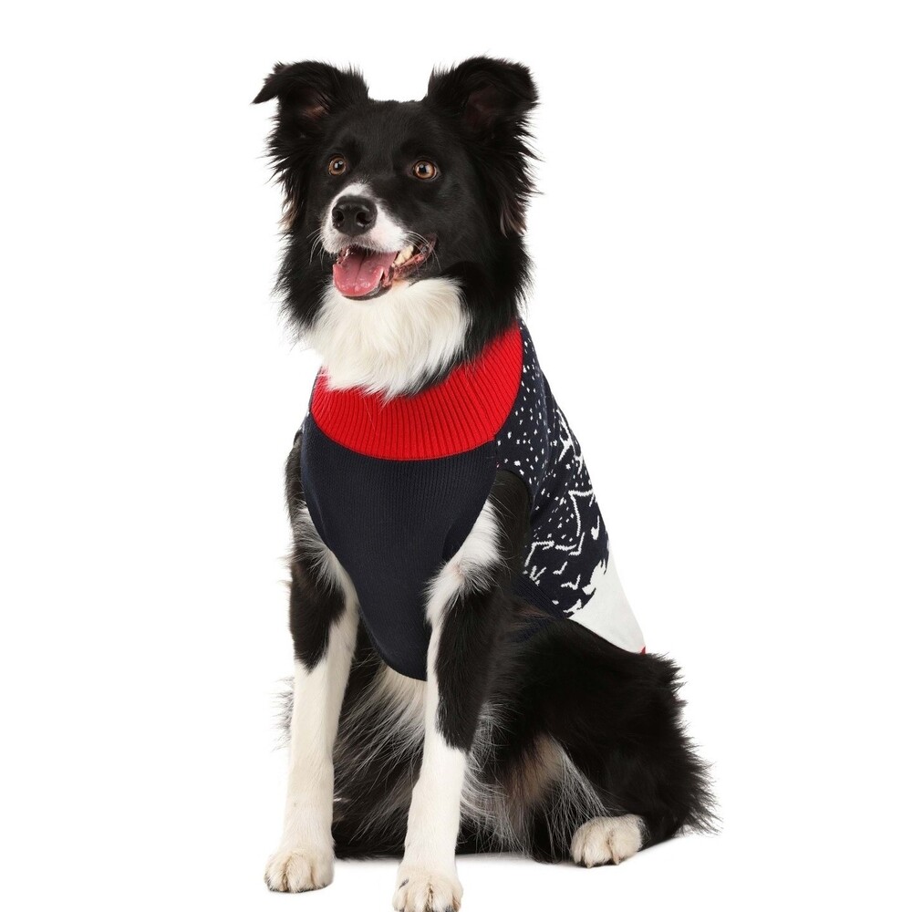 Reindeer & Santa Christmas Dog Sweater New NWT Small Xmas Holiday‎ Cute - Picture 3 of 4